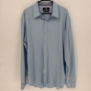 Buttercloth 3XL Light Blue Long Sleeve Regular Fit Button‎ Down Shirt